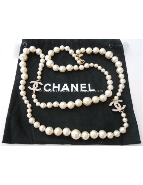 collier perle sautoir chanel|chanel collier sale.